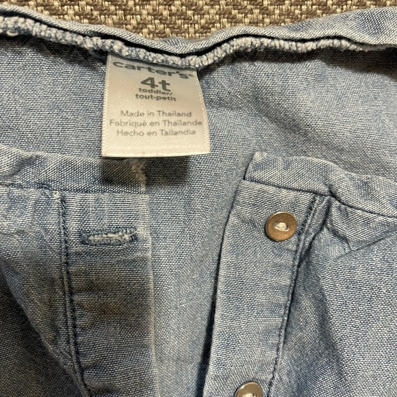 Carter's Denim top size 4t - Picture 2 of 3